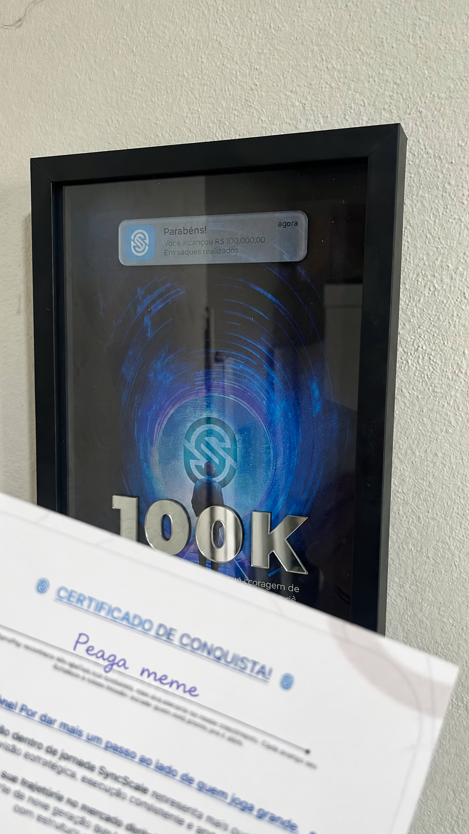 R$ 100.000,00 em saques realizados